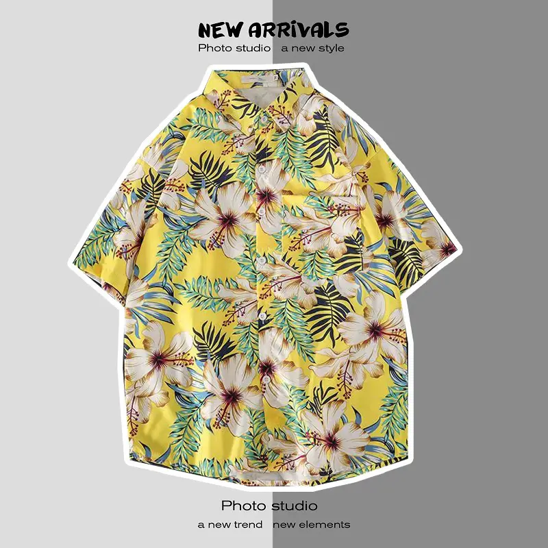 Men's Short Sleeve Printed Shirt Summer Wear — feature 26
