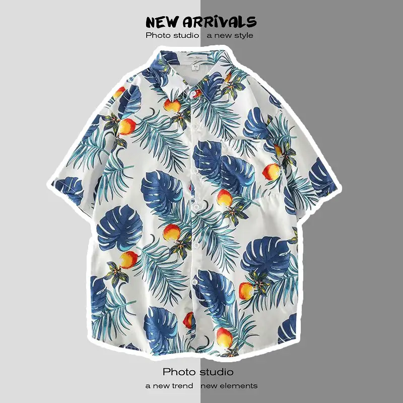 Men's Short Sleeve Printed Shirt Summer Wear — feature 30