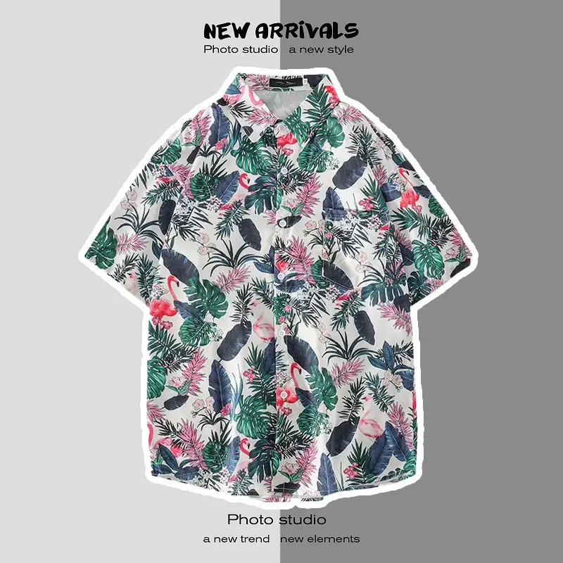 Men's Short Sleeve Printed Shirt Summer Wear — feature 34