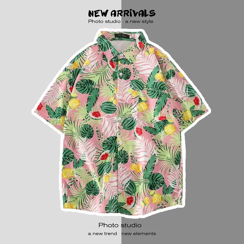 Men's Short Sleeve Printed Shirt Summer Wear — feature 39