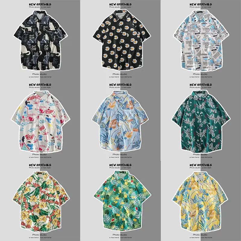 Men's Short Sleeve Printed Shirt Summer Wear — feature 4