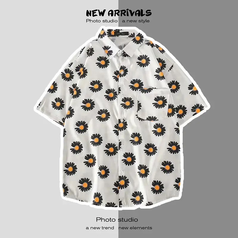 Men's Short Sleeve Printed Shirt Summer Wear — feature 52