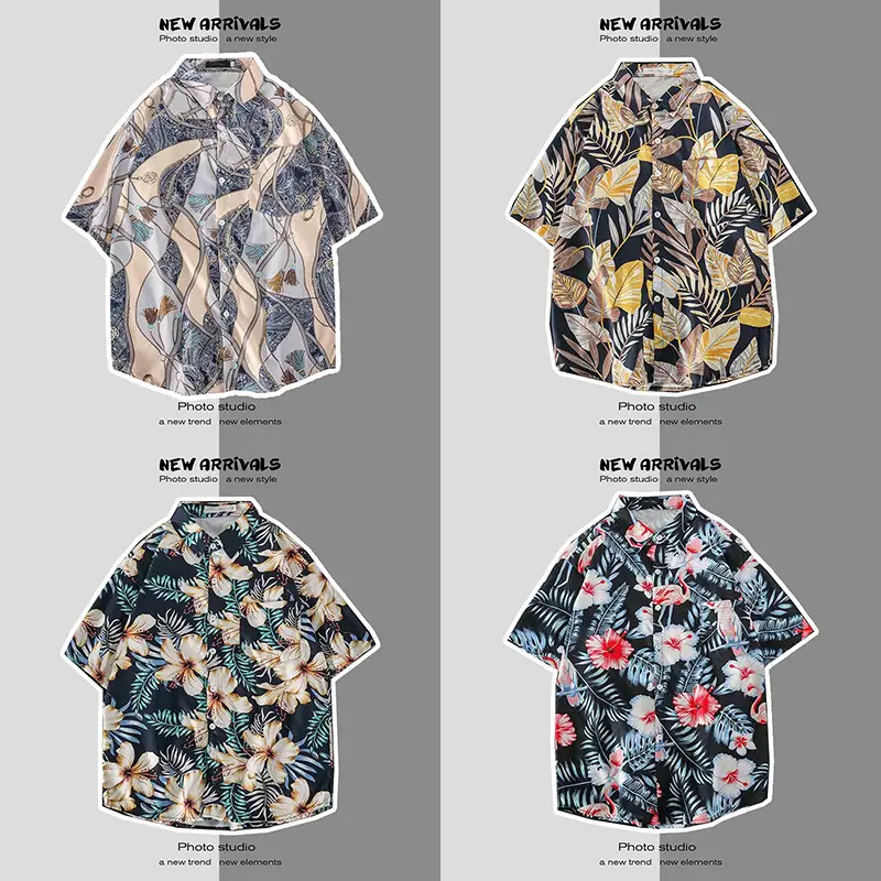 Men's Short Sleeve Printed Shirt Summer Wear — feature 7