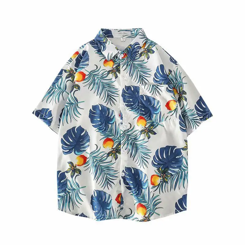 Men's Short Sleeve Printed Shirt Summer Wear - Image 21