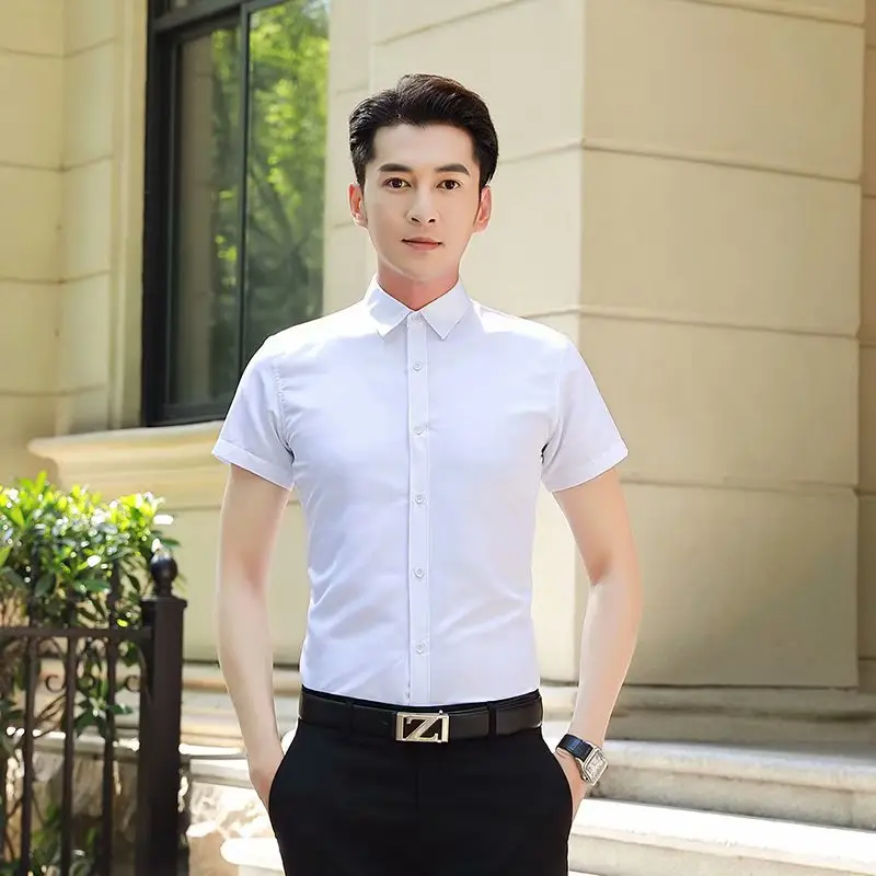 Men's Short Sleeve Printed Shirt Summer Wear - Image 34