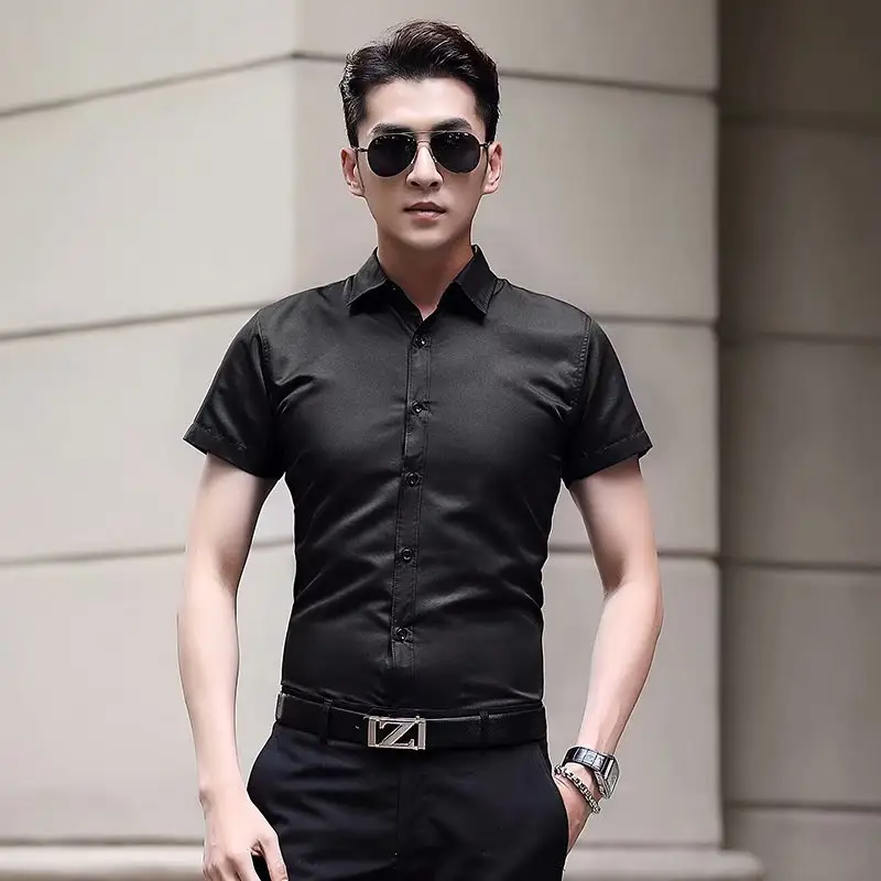 Men's Short Sleeve Printed Shirt Summer Wear - Image 35