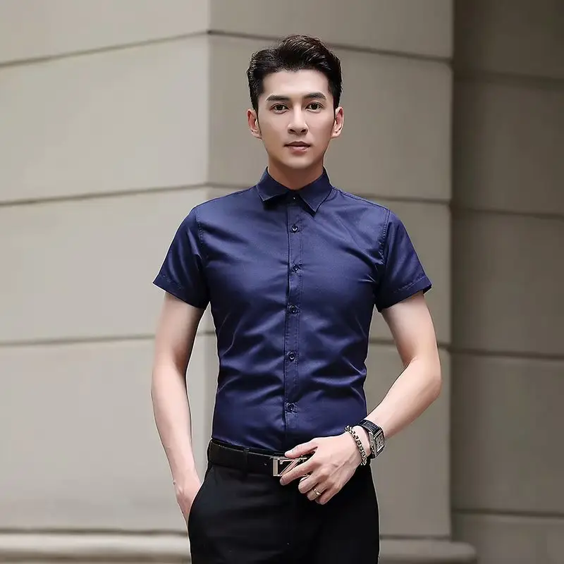 Men's Short Sleeve Printed Shirt Summer Wear - Image 36