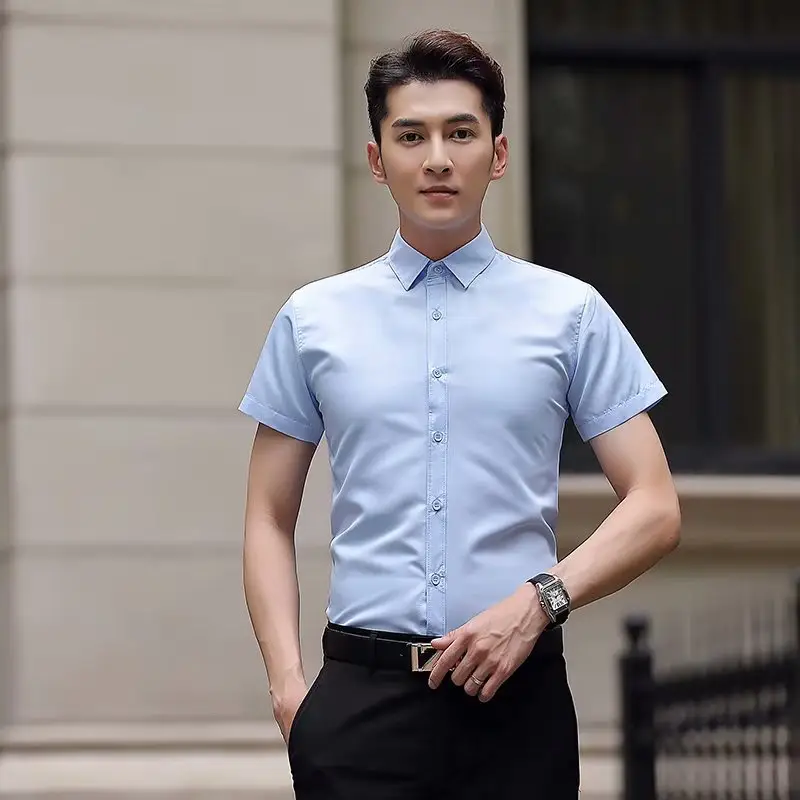 Men's Short Sleeve Printed Shirt Summer Wear - Image 37