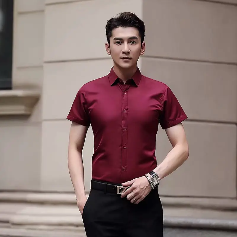 Men's Short Sleeve Printed Shirt Summer Wear - Image 38