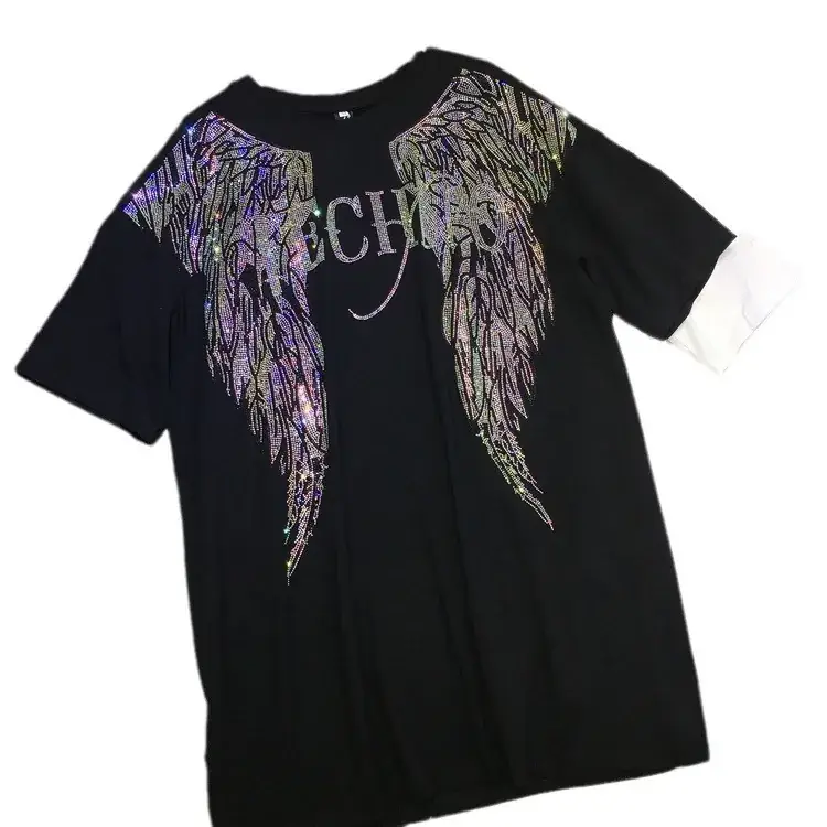 Women Wings Heavy Duty T-Shirt Set White Black 150kg - Image 7