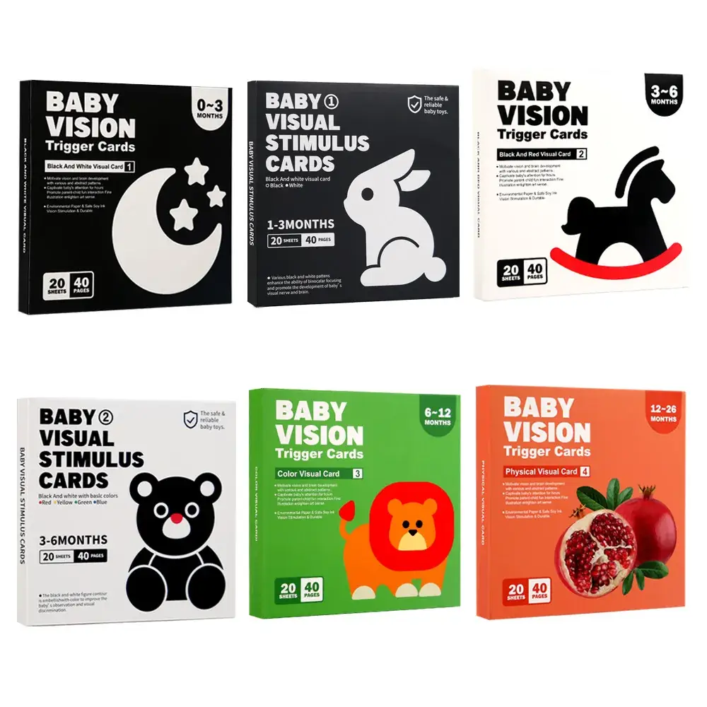 Baby Tracking Cards 0-36M Colorful Visual Stimulation Toys - Image 23