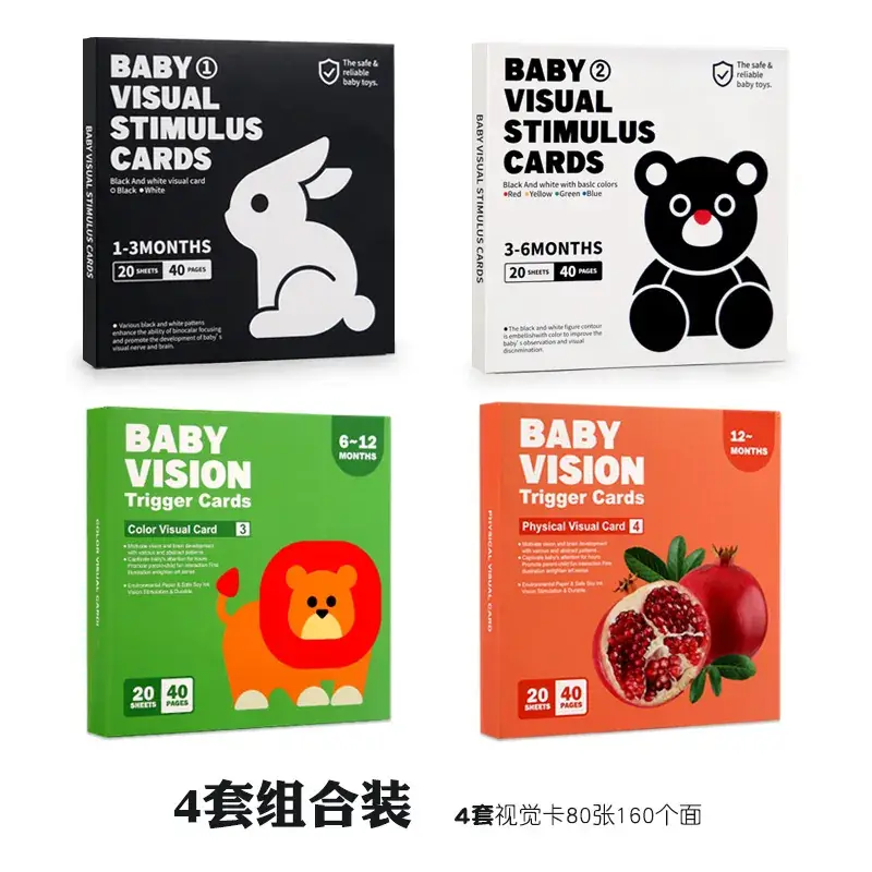 Baby Tracking Cards 0-36M Colorful Visual Stimulation Toys - Image 10