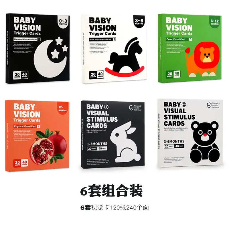 Baby Tracking Cards 0-36M Colorful Visual Stimulation Toys - Image 11
