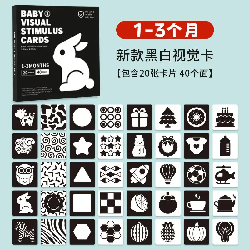 Baby Tracking Cards 0-36M Colorful Visual Stimulation Toys - Image 5