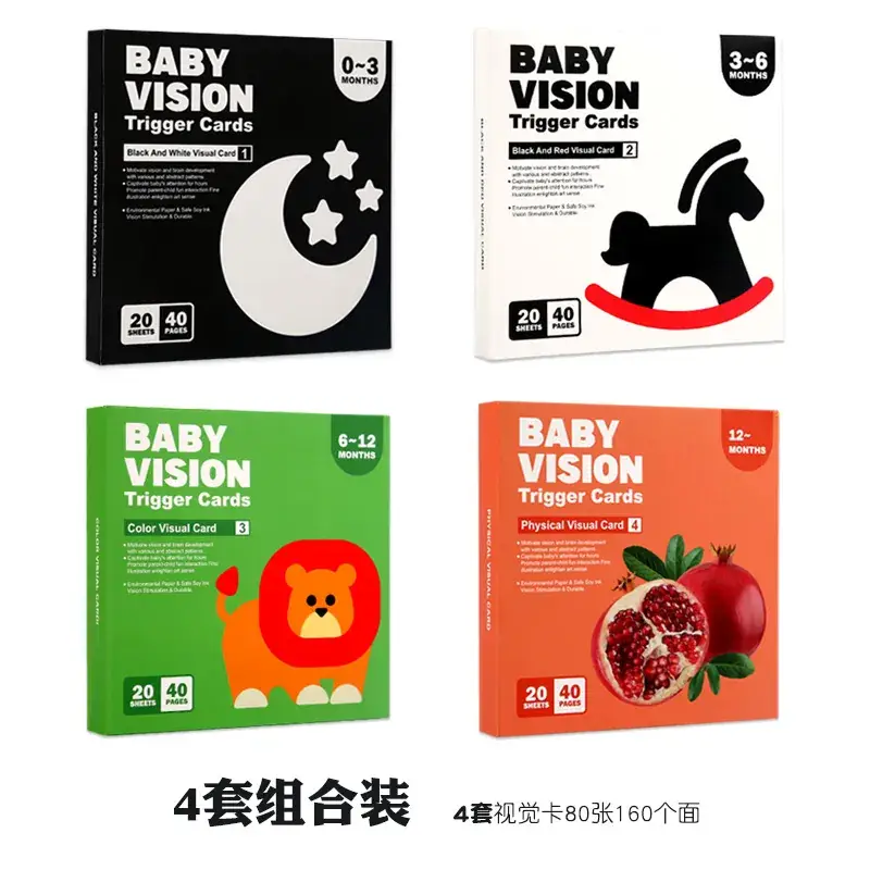 Baby Tracking Cards 0-36M Colorful Visual Stimulation Toys - Image 9