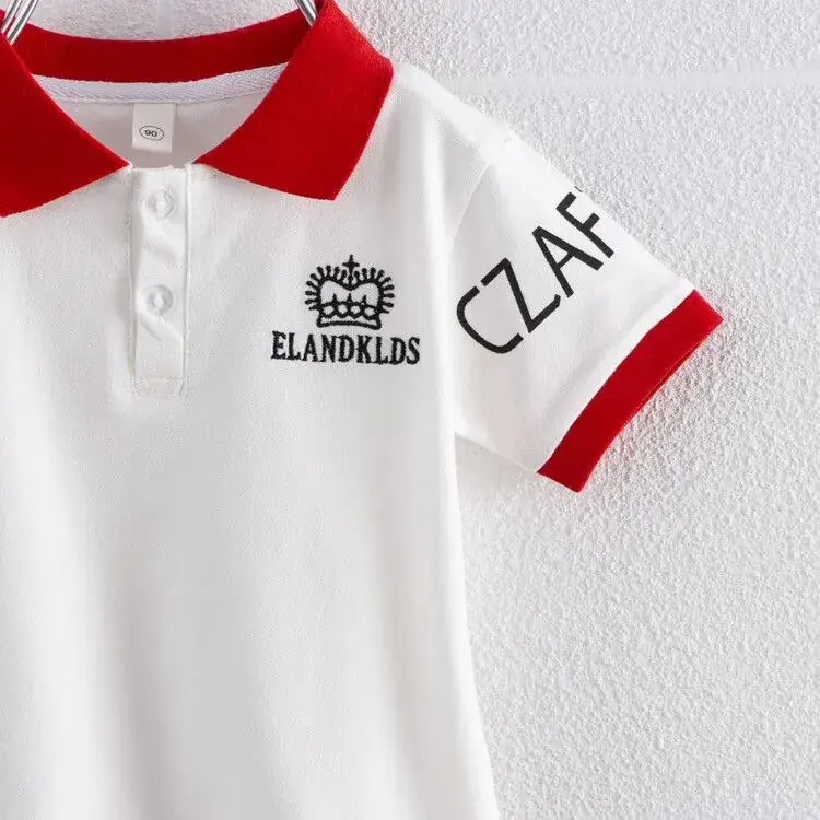 Children's Green Polo Shirt with Crown Logo - Image 5