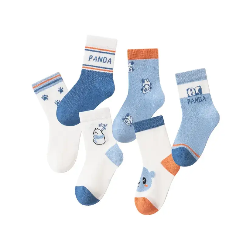 2025 Summer Kids Socks Ultra-Thin Mesh Cartoon Letters - Image 17