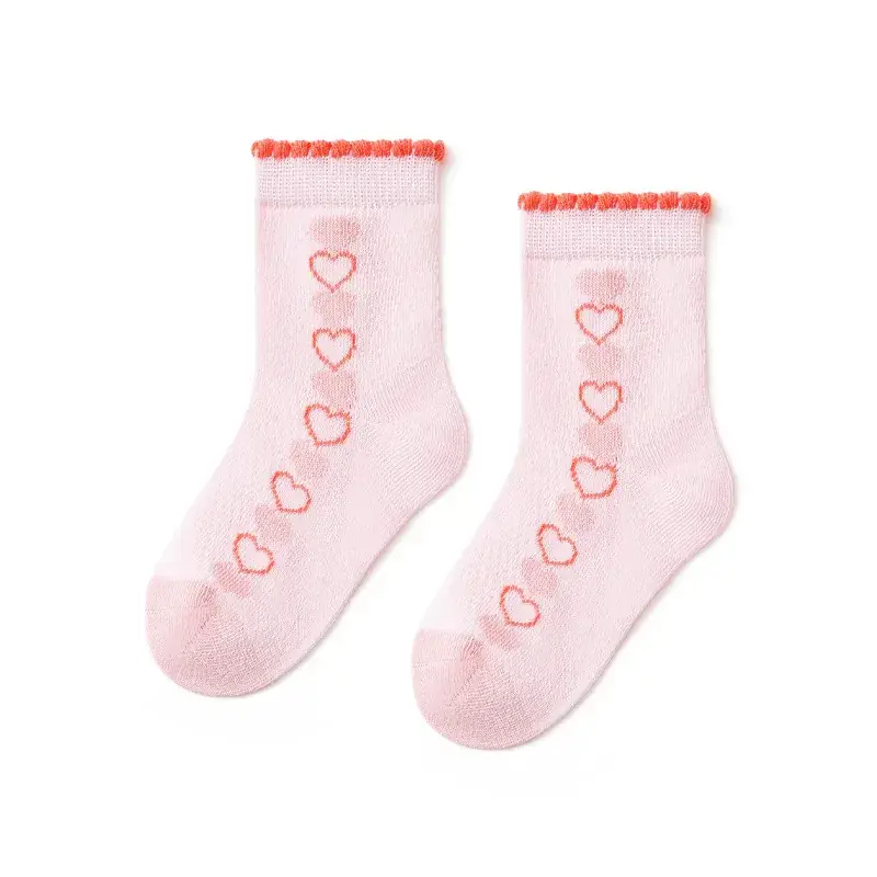 2025 Summer Kids Socks Ultra-Thin Mesh Cartoon Letters - Image 2