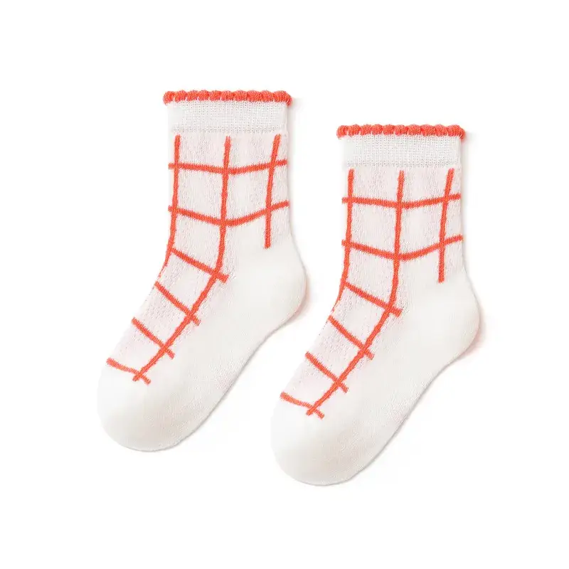 2025 Summer Kids Socks Ultra-Thin Mesh Cartoon Letters - Image 4