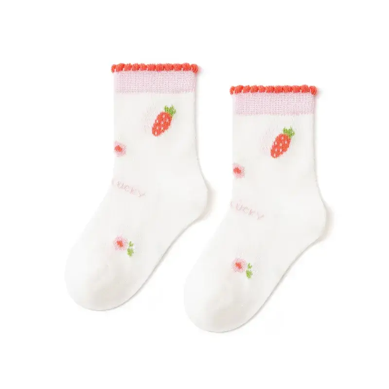 2025 Summer Kids Socks Ultra-Thin Mesh Cartoon Letters - Image 6