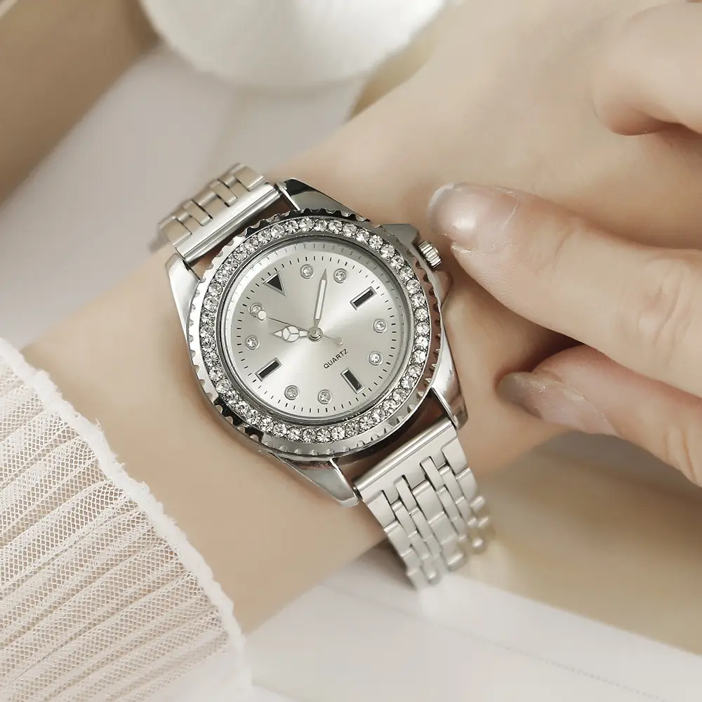 3PCs Green Crystal Watch Set for Girls — feature 11