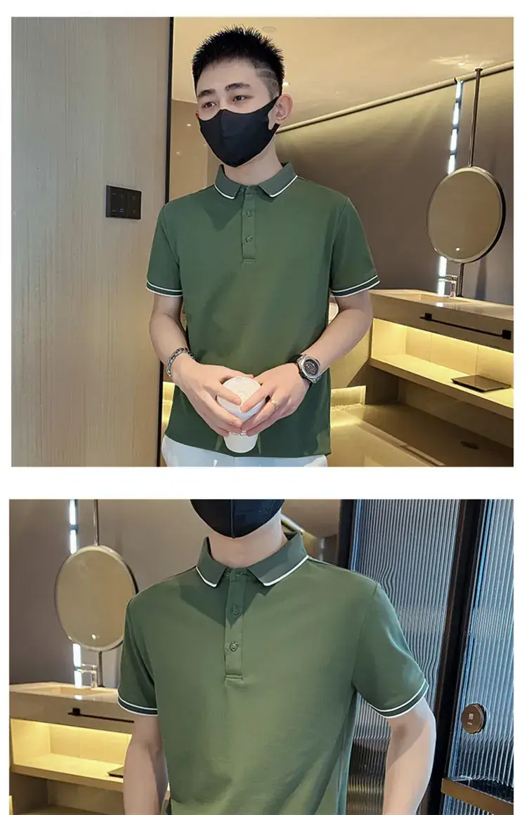 Men's Green Polo T-Shirt Summer 2023 — feature 17