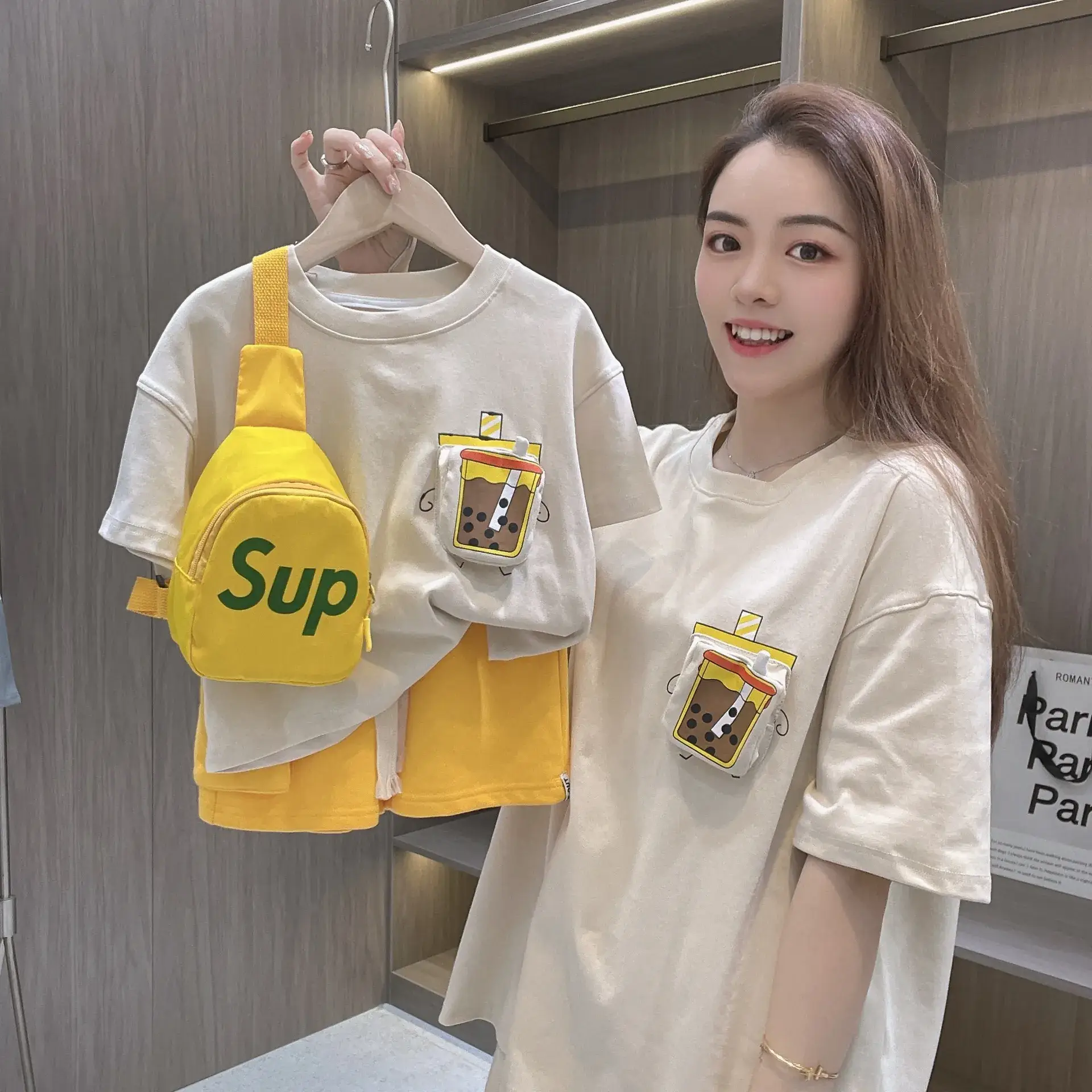 Family Matching T-Shirts 2025 Summer for 3 Kids