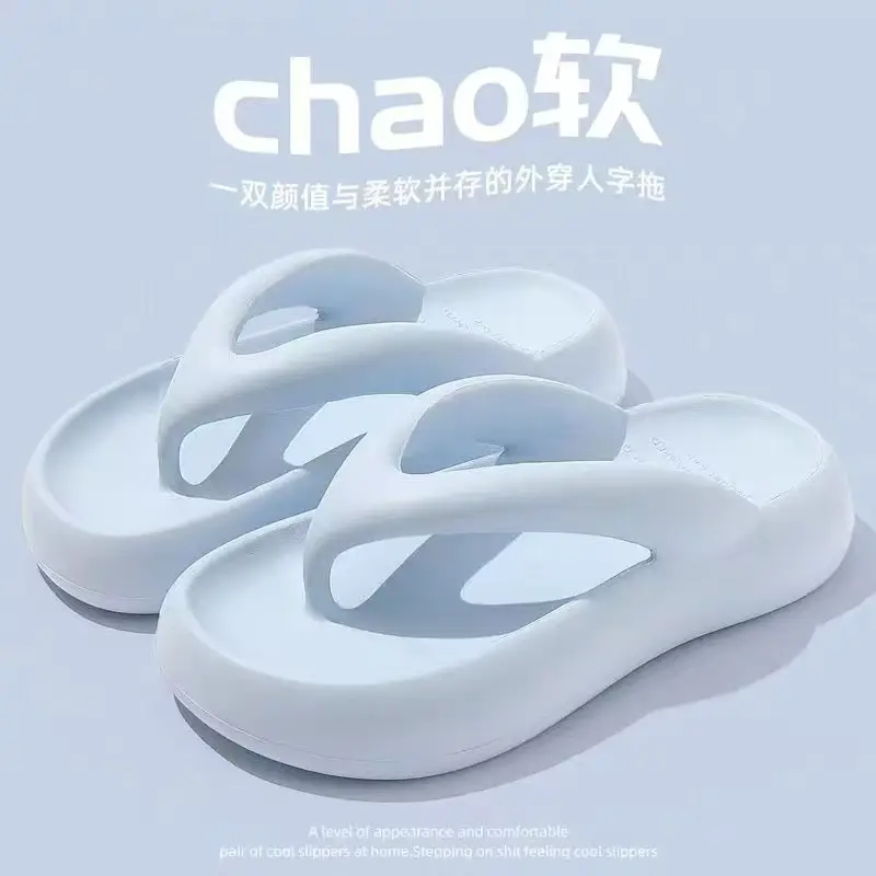 Women Beach Sandals Black Thick Sole 2026