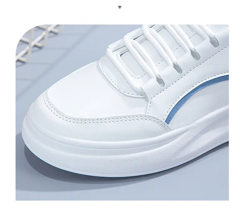Trendy Brand White Shoes Women's Summer Slimming Trendy Shoes Korean Style Thick-soled Casual Shoes Stylike All-match Student Ins Sneakers for Women — feature 8