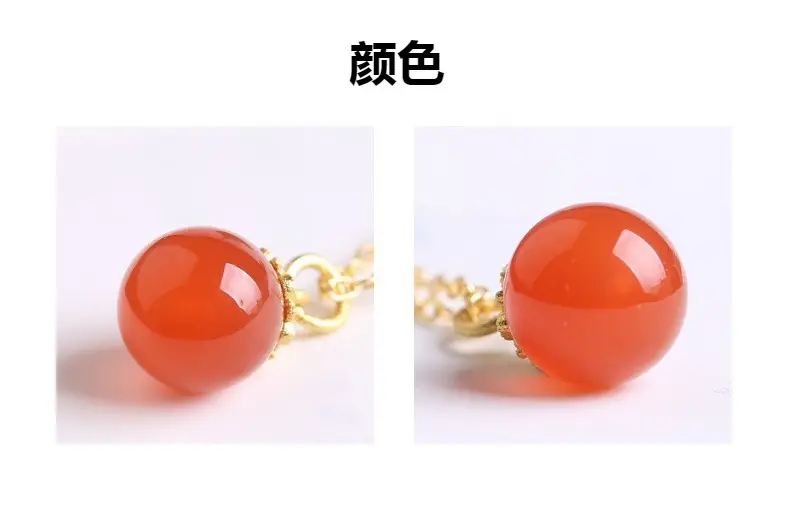Candy Color Agate Transfer Bead Necklace for Women — feature 4