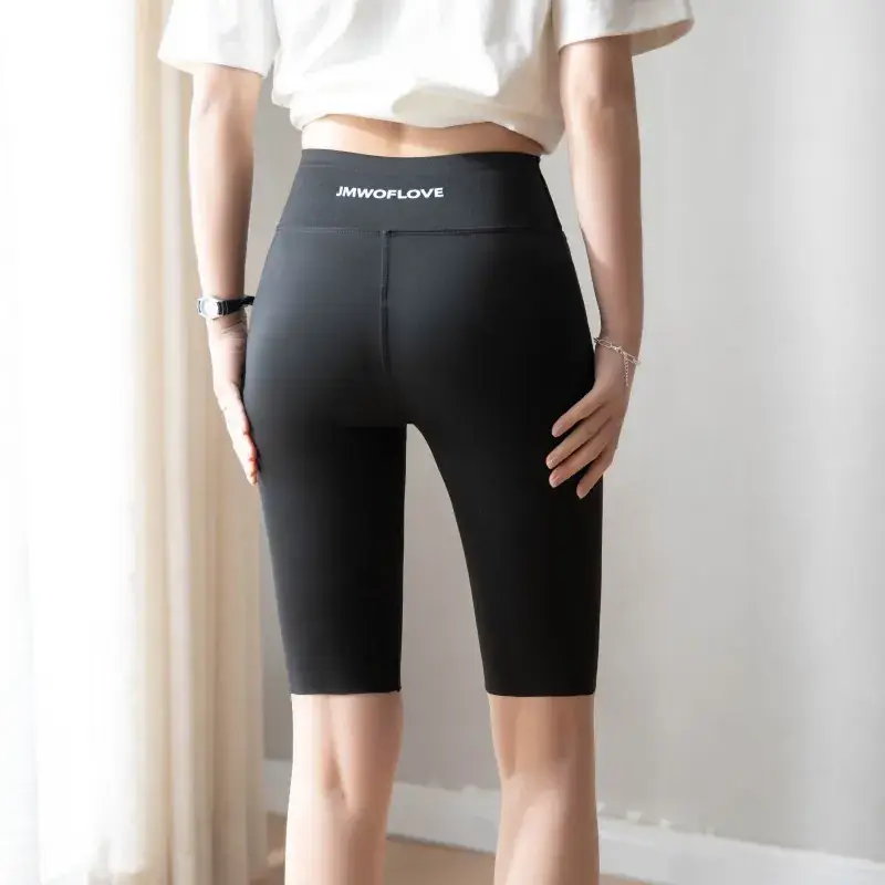 Women's Grey Slimming Yoga Pants Half Size - Image 11