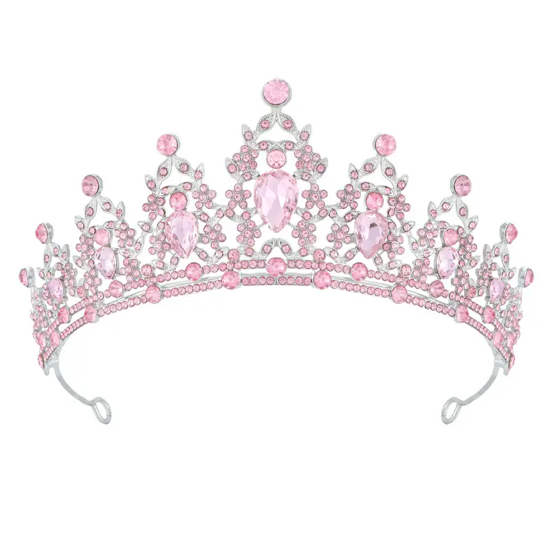 Cross-border White Alloy Crown Hair Accessory for Bachelorette Party