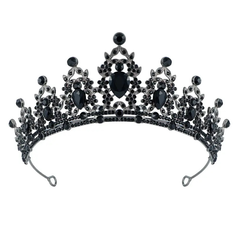 Cross-border White Alloy Crown Hair Accessory for Bachelorette Party