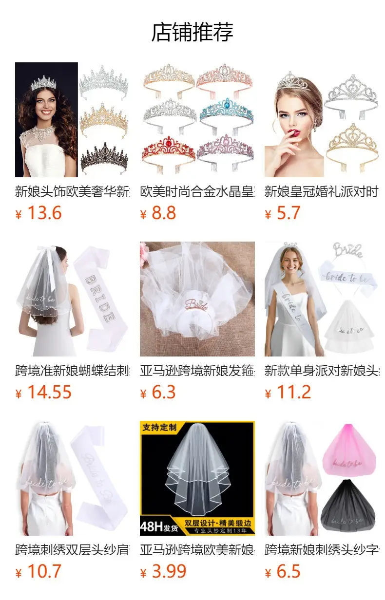 Cross-border White Alloy Crown Hair Accessory for Bachelorette Party — feature 2