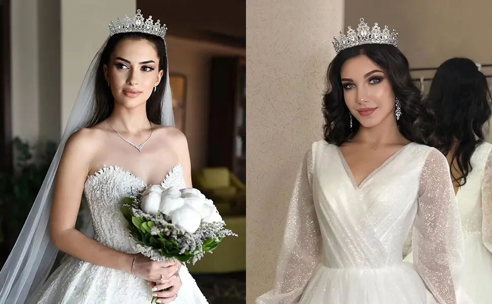 Cross-border White Alloy Crown Hair Accessory for Bachelorette Party — feature 4
