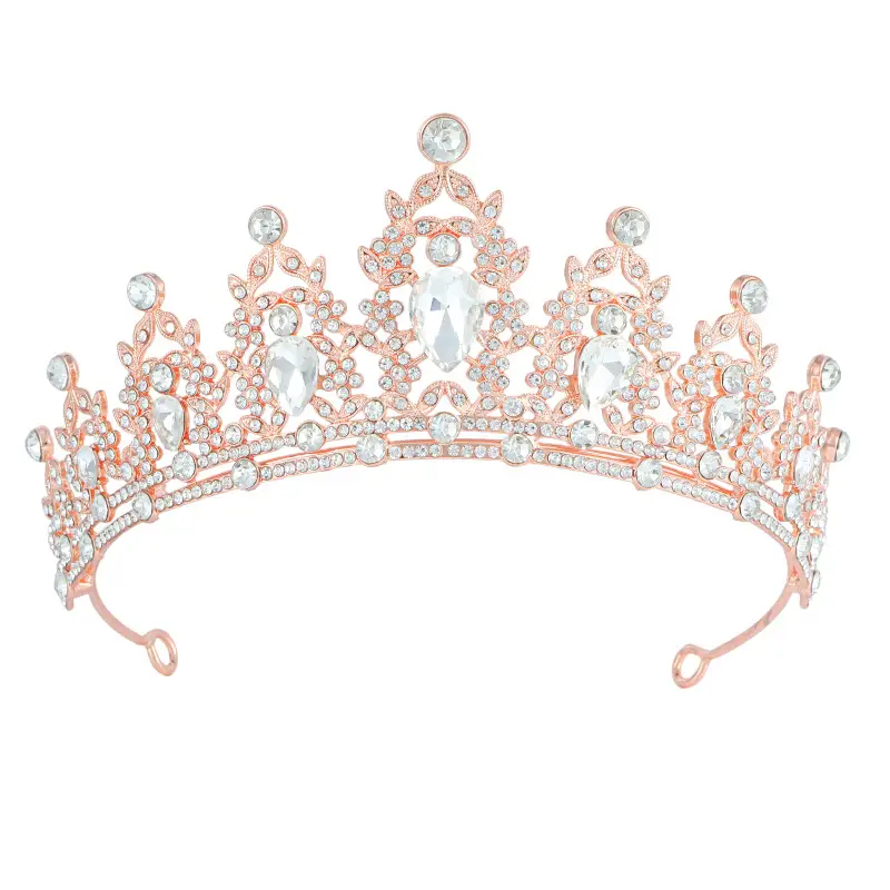 Cross-border White Alloy Crown Hair Accessory for Bachelorette Party