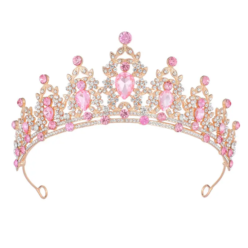 Cross-border White Alloy Crown Hair Accessory for Bachelorette Party