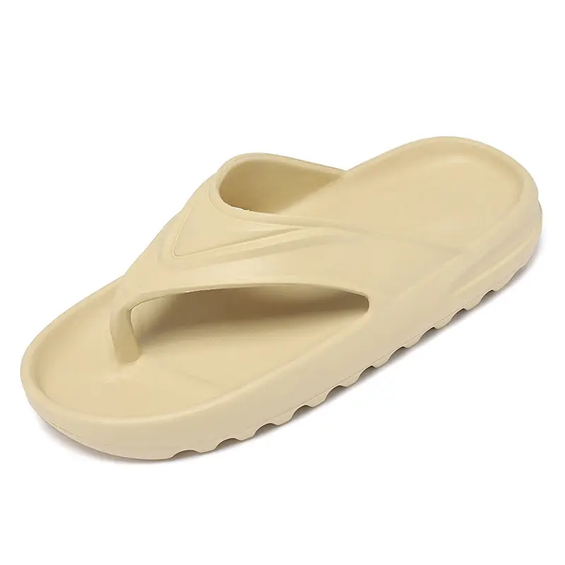 Men Black Open Toe Flip Flops Summer