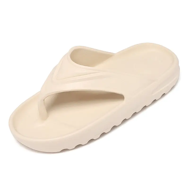 Men Black Open Toe Flip Flops Summer