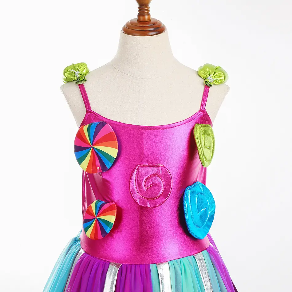 White Mesh Candy Skirt for Kids Halloween Christmas — feature 5