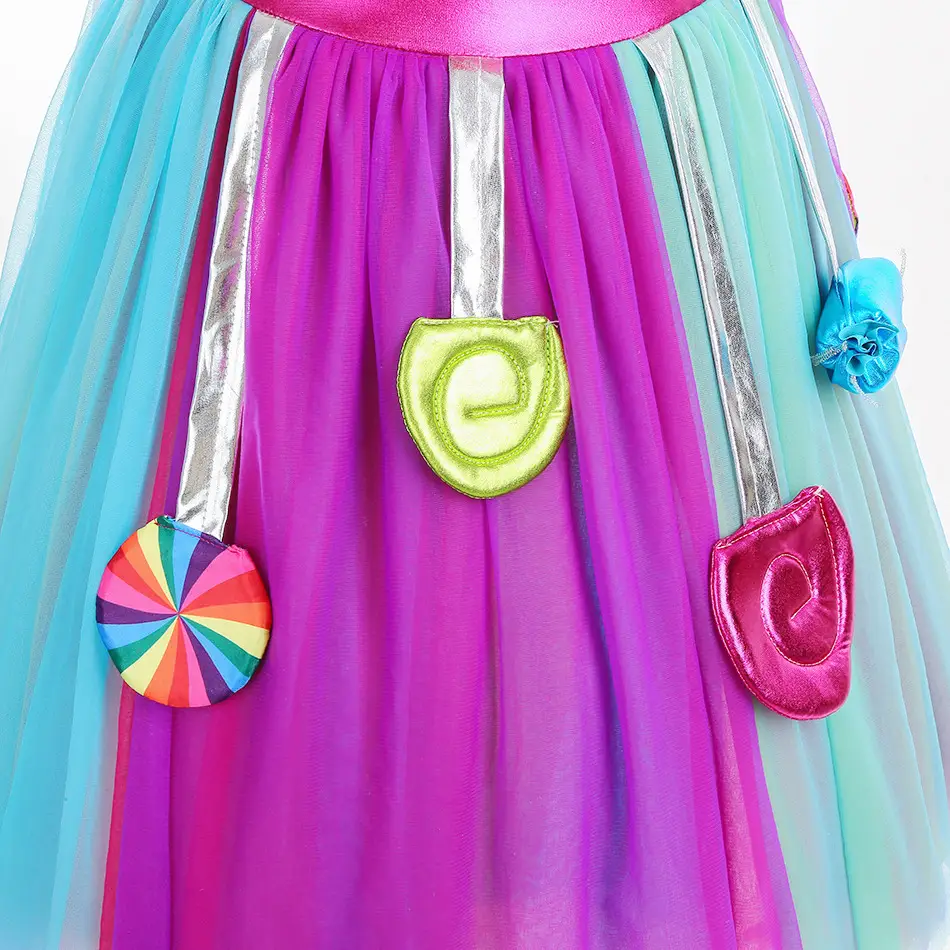 White Mesh Candy Skirt for Kids Halloween Christmas — feature 6