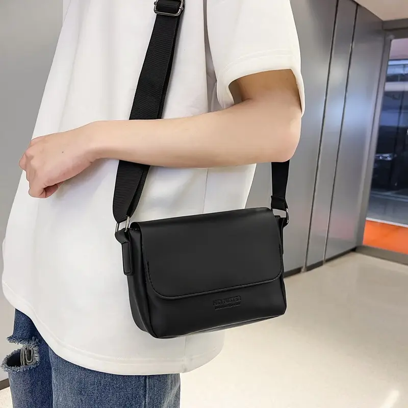 Men's Grey Satchel Shoulder Bag 2024