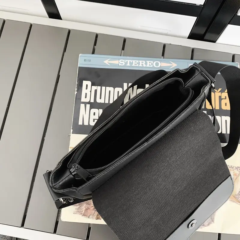 Men's Grey Satchel Shoulder Bag 2024