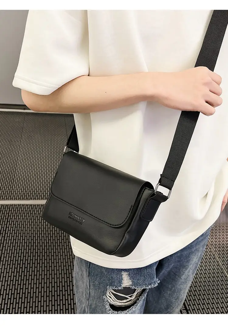 Men's Grey Satchel Shoulder Bag 2024 — feature 10