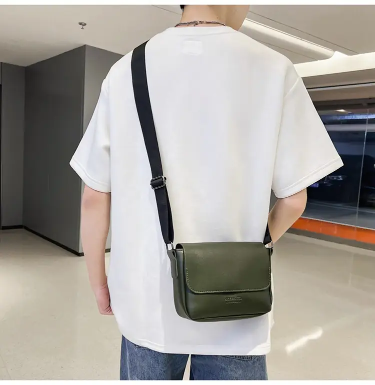 Men's Grey Satchel Shoulder Bag 2024 — feature 11