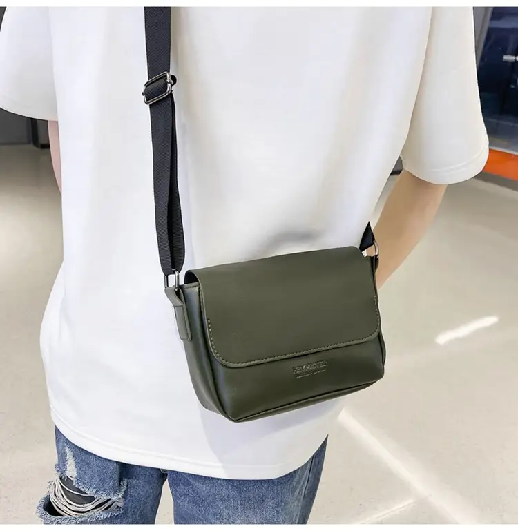 Men's Grey Satchel Shoulder Bag 2024 — feature 12