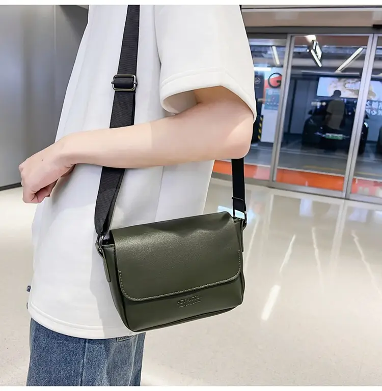 Men's Grey Satchel Shoulder Bag 2024 — feature 13