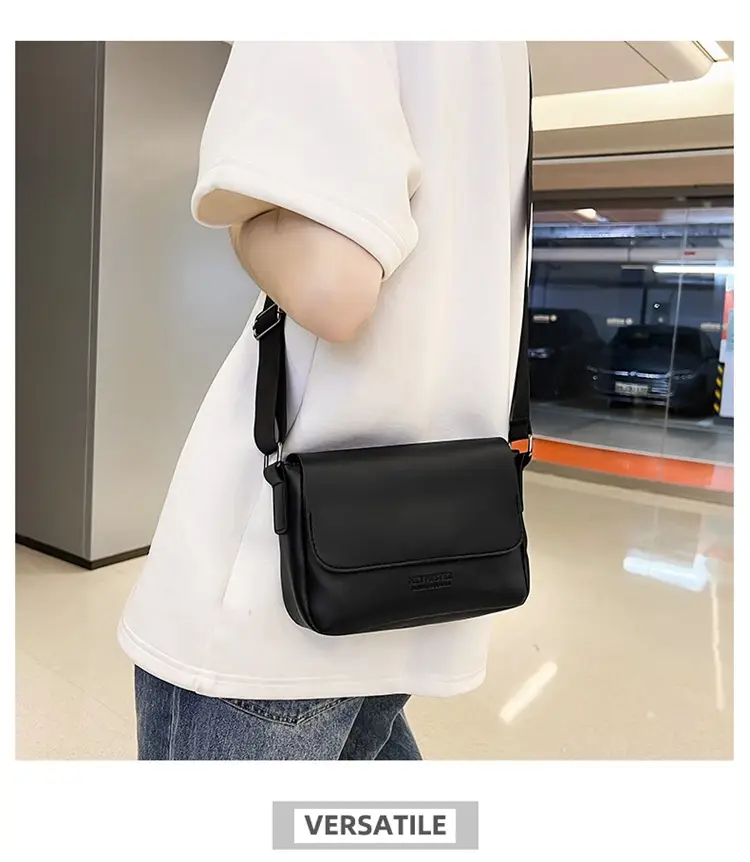 Men's Grey Satchel Shoulder Bag 2024 — feature 14