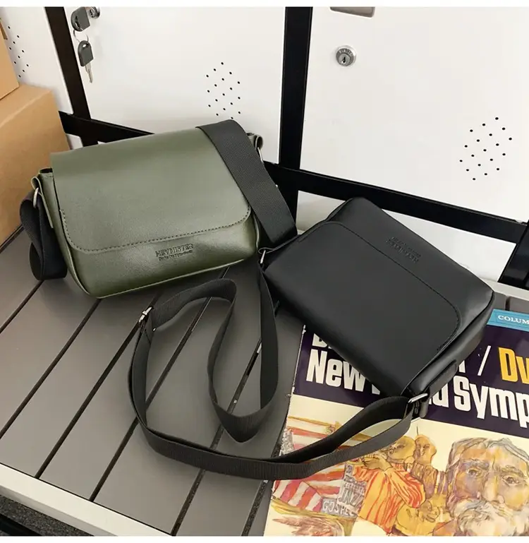 Men's Grey Satchel Shoulder Bag 2024 — feature 16