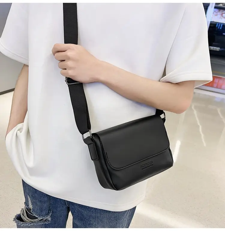 Men's Grey Satchel Shoulder Bag 2024 — feature 17